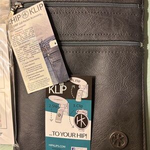 Hip Klip Deep Gray Crossbody Bag